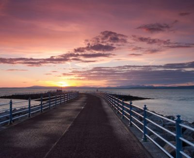 Sunset On The Pier In Morecambe